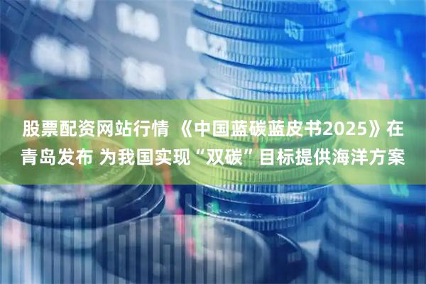 股票配资网站行情 《中国蓝碳蓝皮书2025》在青岛发布 为我国实现“双碳”目标提供海洋方案